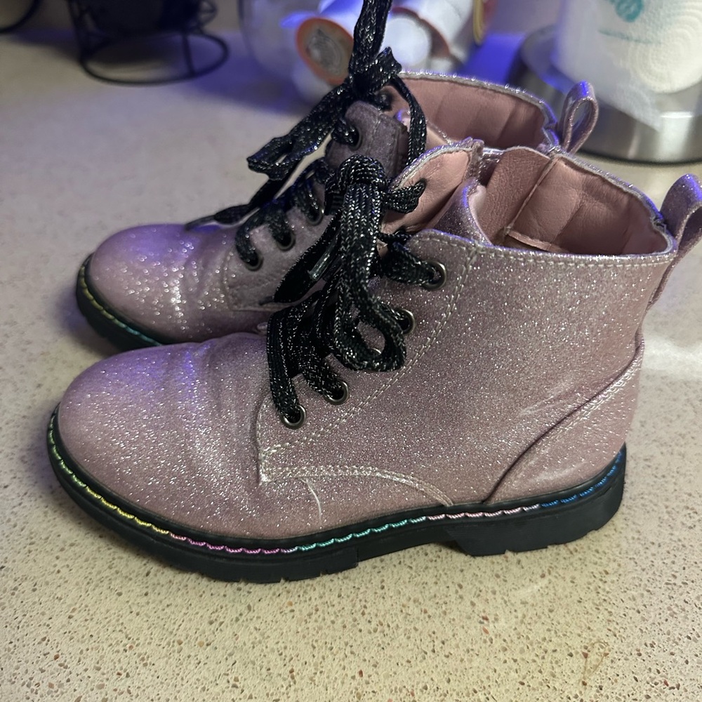 Sparkly Pink Kids Boots